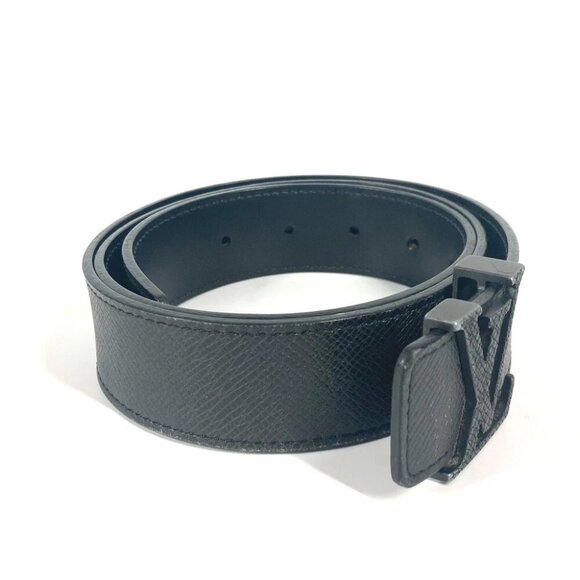 LOUIS VUITTON M6897V Taiga CeintureLV Initial 35MM belt Leather Black - Picture 4 of 15